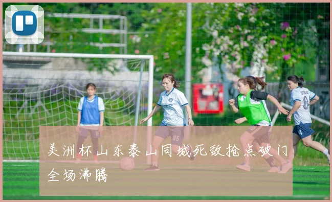 美洲杯山东泰山同城死敌抢点破门全场沸腾