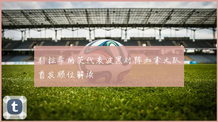 科拉希纳茨代表波黑对阵加拿大队首发顺位解读